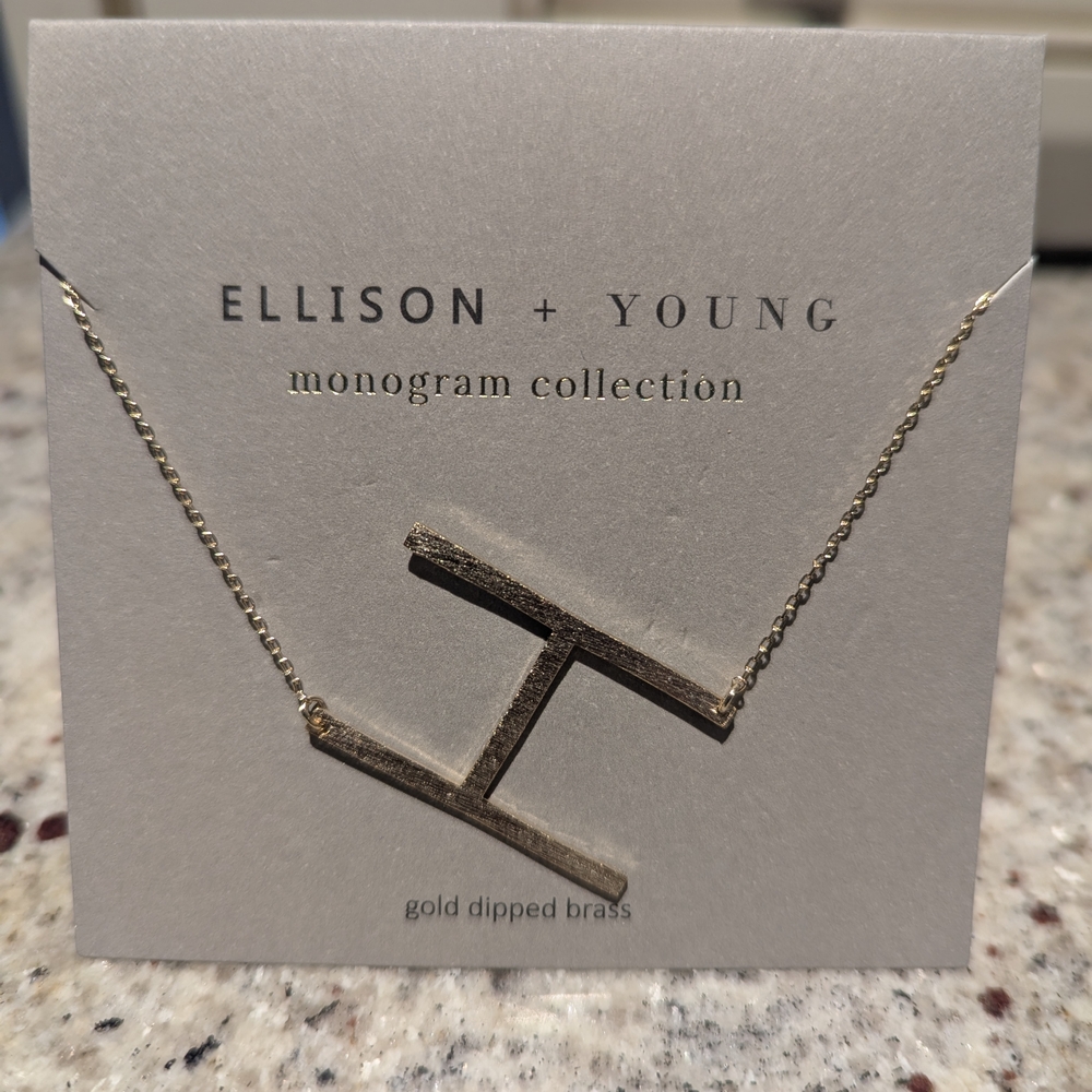 Gold Monogram Necklace